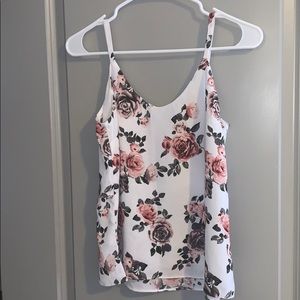 Cute floral work tank